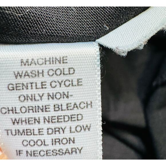 Ann Taylor Womens Black Cotton Scoop Neck Cap Sleeve Cute Little Tee Shirt Small - Picture 9 of 11